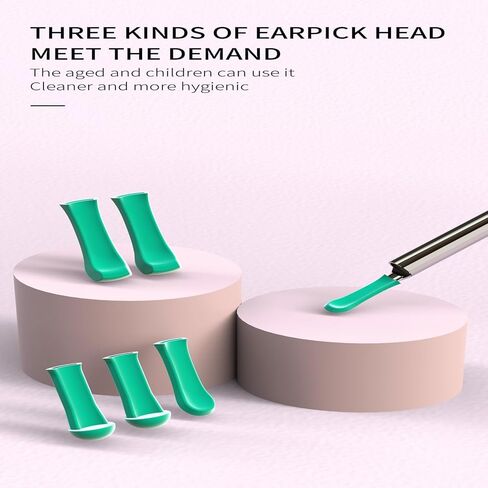 Pro Ear Wax Removal,Soft Silicone Ear Scoop for Ear Cleaning, Ear Cleaner with 1080P HD Otoscope Camera and Light Plus 6Pcs Ear Set for All iPhone and Android Phones. in Saudi Arabia