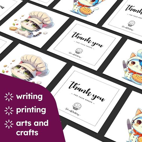 11" x 14" White Cardstock, Heavyweight 80lb Cover (216gsm) Card Stock Paper - Smooth Finish - Great For Arts & Crafts, Greeting Cards, Invitations, Brochures, Restaurant Menus, Posters | 50 Sheets in Kuwait