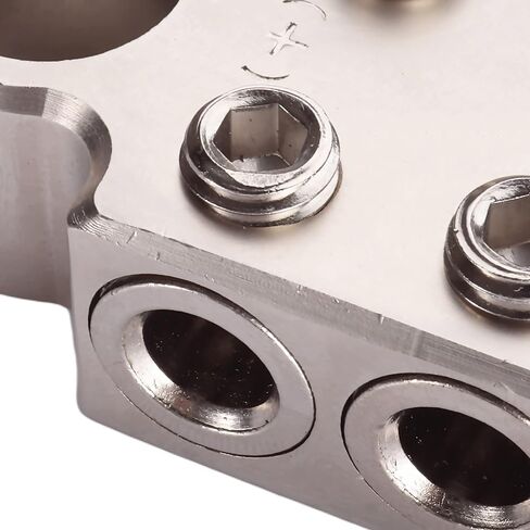 6 -Way Battery Terminal Connector 6x1/0 Gauge AWG Lead-Acid Battery Terminals Clamp Positive and Negative (+/-) for Tapered Top Post in Saudi Arabia