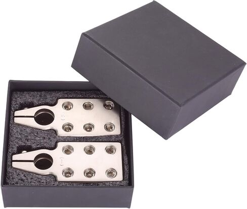6 -Way Battery Terminal Connector 6x1/0 Gauge AWG Lead-Acid Battery Terminals Clamp Positive and Negative (+/-) for Tapered Top Post in Saudi Arabia