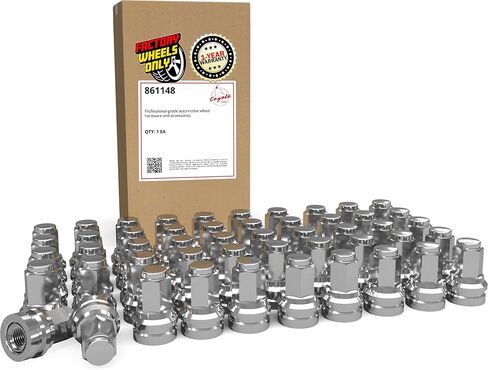 Wheel Accessories Parts 40 Pcs M14x1.5 14x1.5 Thread OEM Style Lug Nuts 1.91" Long Chrome 13/16" 21mm Hex Hex Fits Ford F-250 F-350 F-450 F-550 Super Duty HCPZ-1012-B ｜ 611-930 in Kuwait