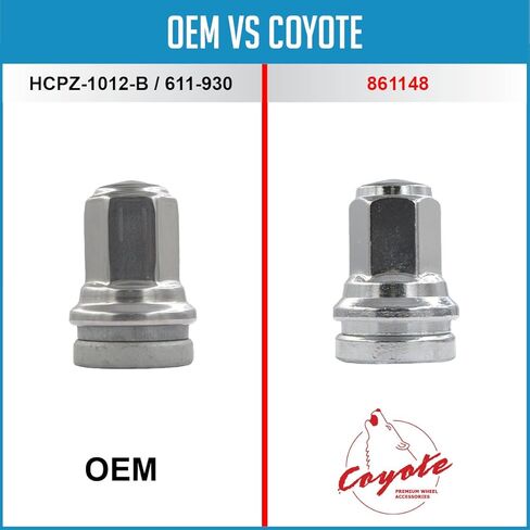 Wheel Accessories Parts 40 Pcs M14x1.5 14x1.5 Thread OEM Style Lug Nuts 1.91" Long Chrome 13/16" 21mm Hex Hex Fits Ford F-250 F-350 F-450 F-550 Super Duty HCPZ-1012-B ｜ 611-930 in Kuwait