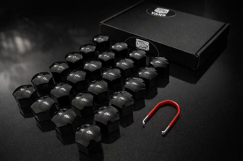 for Jeep Wagoneer and Grand Wagoneer (Including L and S) Lug Nut Covers - 24 Glossy Black Wheel Nut Caps in Saudi Arabia