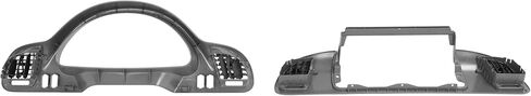 Dash Panel Trim Bezel Compatible with 2002-2006 Dodge Freightliner Sprinter 2500 3500 Replacement for 5104261AA 5104262AA ABS Plastic Textured Gray Left & Right Side in Kuwait