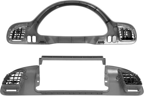 Dash Panel Trim Bezel Compatible with 2002-2006 Dodge Freightliner Sprinter 2500 3500 Replacement for 5104261AA 5104262AA ABS Plastic Textured Gray Left & Right Side in Kuwait