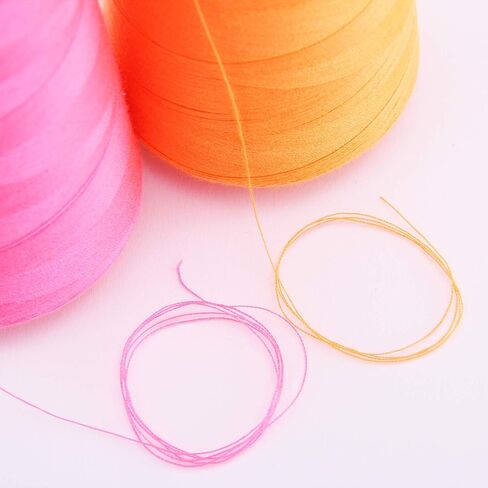 خيط سيرجر بوليستر Threadart - 2750 ياردة 40/2 - أبيض - 56 لونًا متاحًا - 4 حزمة مخروطية in Kuwait