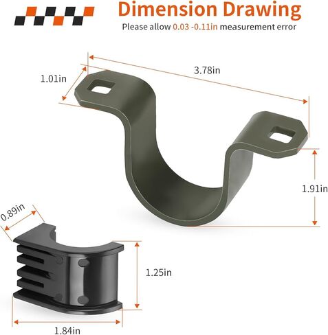 Steering Post Weld Sway Bar Bushing w/Strap Bracket For Polaris Scrambler Sportsman 850 1000 XP S 2019-2025 5262582 5450101 in Kuwait