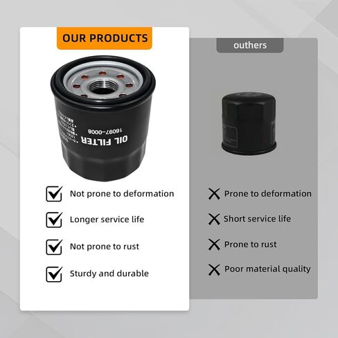 16097-0008 303 Motorcycle Oil Filter for Kawasaki Ninja 400 650 300 500 zx6r z650 Vulcan 900 1500 1700 2000 800 650 750 Versys 650 X300 1000 w800 Prairie 400 300 Bayou 400 z900 z1000 z800 z750 303 in Kuwait
