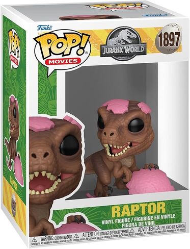 Funko Pop! Movies: Jurassic Park Spring - Raptor​ - Collectable Vinyl Figure - Gift Idea - Official Merchandise - Toys for Kids & Adults - Disney Fans - Model Figure for Collectors and Display in Kuwait