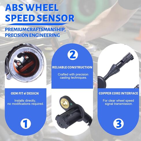 2PCS Front Left & Right ABS Wheel Speed Sensor Compatible with Ford Escape 2009-2012, Fit for Mazda Tribute 2010-2011, Fit for Mercury Mariner 2009-2011, Replace# 9L8Z2C204A, ALS1875 in Saudi Arabia
