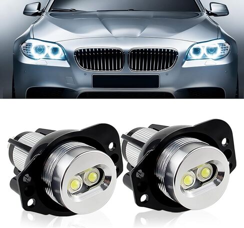 2PCS White Angel Eyes Halo Ring Marker Lights Bulbs Canbus For BMW E90 E91 2006-2008 2009-2012 3 Series 325i 328i 335i 330i 330xi 335i 335xi 335i xDrive Car Accessories in Saudi Arabia