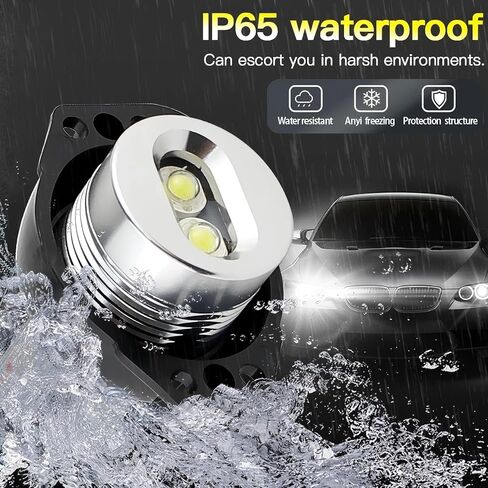 2PCS White Angel Eyes Halo Ring Marker Lights Bulbs Canbus For BMW E90 E91 2006-2008 2009-2012 3 Series 325i 328i 335i 330i 330xi 335i 335xi 335i xDrive Car Accessories in Saudi Arabia