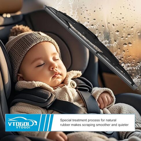 VTOGOI® 13 "استبدال شفرات المساحات الخلفية لجي إم سي يوكون شيفروليه تاهو سوبربان كاديلاك إسكاليد 2015-2023 هوندا CR-V 2012-2016 فورد إكسبلورر 2006-2010 شفرات ممسحة الزجاج الأمامي الخلفي in Kuwait