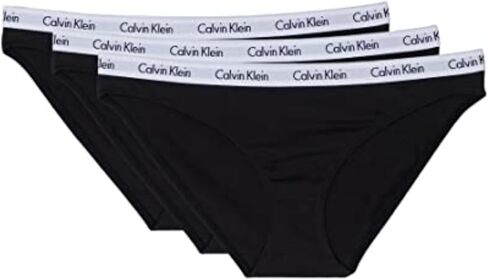 Calvin Klein Carousel Logo Cotton Stretch Bikini Panties, 3 Pack in Saudi Arabia