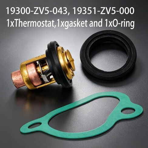 Thermostat with Gasket for Honda Outboard Motors BF20, BF25, BF30, BF40, BF50, BF75, BF90, BF115, BF130HP 4-Stroke (1999-2003) - 19300-ZV5-043 19351-ZV5-000 in Saudi Arabia