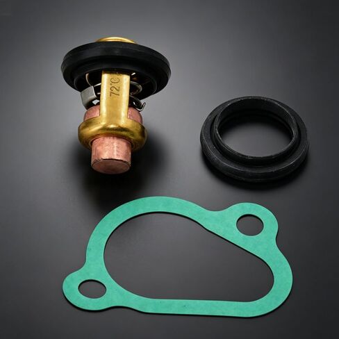 Thermostat with Gasket for Honda Outboard Motors BF20, BF25, BF30, BF40, BF50, BF75, BF90, BF115, BF130HP 4-Stroke (1999-2003) - 19300-ZV5-043 19351-ZV5-000 in Saudi Arabia