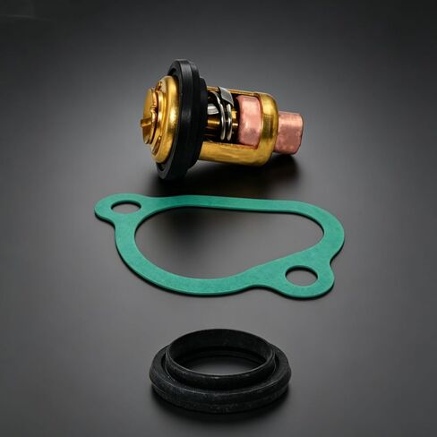 Thermostat with Gasket for Honda Outboard Motors BF20, BF25, BF30, BF40, BF50, BF75, BF90, BF115, BF130HP 4-Stroke (1999-2003) - 19300-ZV5-043 19351-ZV5-000 in Saudi Arabia