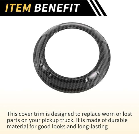 4 Pcs AC Vent Dashboard Decoration Rings for Jeep Wrangler JK JKU 2011-2017 Air Conditioner Air Outlet Vent Cover Ring Carbon Fiber Pattern ABS Black in Kuwait