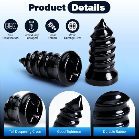 84Pcs 3 Sizes Tire Repair Rubber Nails Kit, Vacuum Tire Repair Rubber Nails Kit with a Screwdriver, Tire Repair Screws, Self-Service Tire Plugs Screw Type, Tire Repair First Kit for Car, Motorcycle in Saudi Arabia