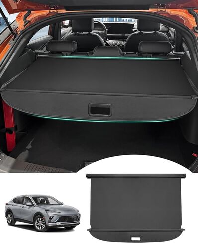 Powerty مناسب فقط لغطاء الشحن VW Volkswagen Atlas 2018-2023 2024 غطاء أمتعة البضائع القابل للسحب (إصدار محدث: لا يوجد فجوة) (غير مناسب لـ Atlas Cross Sport) in Kuwait