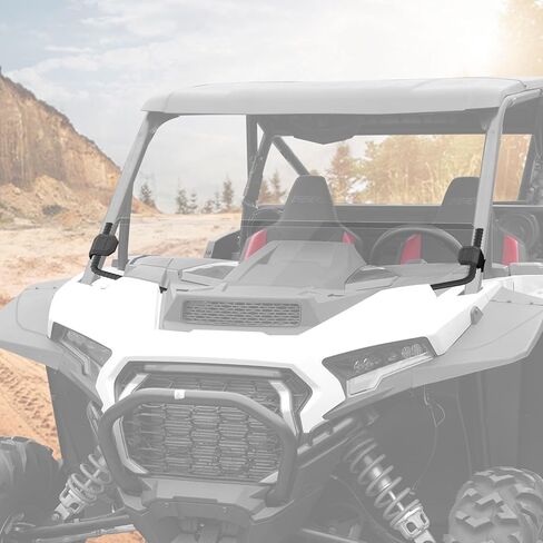 Front Clear Half Windshield for Polaris RZR XP 1000/RZR XP S 1000/4 2024 2025 2026 Accessories, Durable Dustproof Poly Half Windscreen Window for Polaris RZR 1000 Sport/Premium/Ultimate 2024+ in Saudi Arabia