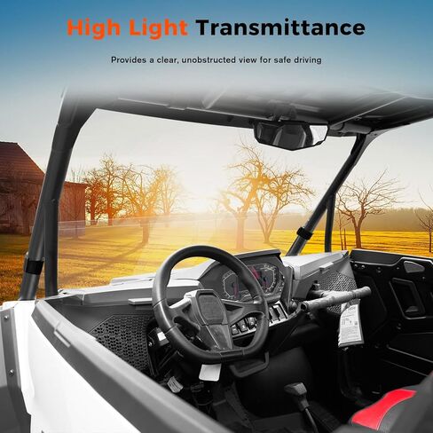 Front Clear Half Windshield for Polaris RZR XP 1000/RZR XP S 1000/4 2024 2025 2026 Accessories, Durable Dustproof Poly Half Windscreen Window for Polaris RZR 1000 Sport/Premium/Ultimate 2024+ in Saudi Arabia