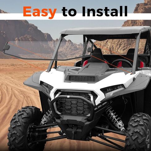 Front Clear Half Windshield for Polaris RZR XP 1000/RZR XP S 1000/4 2024 2025 2026 Accessories, Durable Dustproof Poly Half Windscreen Window for Polaris RZR 1000 Sport/Premium/Ultimate 2024+ in Saudi Arabia
