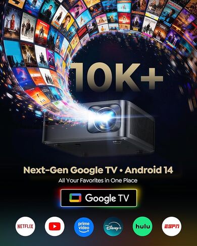 جهاز عرض WiMiUS G2 الرسمي Google TV 14.0، دعم 4K، حقيقي 1100 ANSI، MEMC، HDR10، صوت دولبي 30 وات، تركيز تلقائي ذكي، واي فاي 6 وجهاز عرض مسرح منزلي بلوتوث للأفلام والرياضة الخارجية in Saudi Arabia