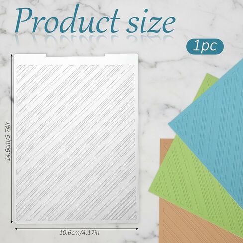 Strips Plastic Embossing Folders for Card Making, Lines Background Scrapbooking Template Molds for DIY Paper Craft Photo Album Decorations in Saudi Arabia