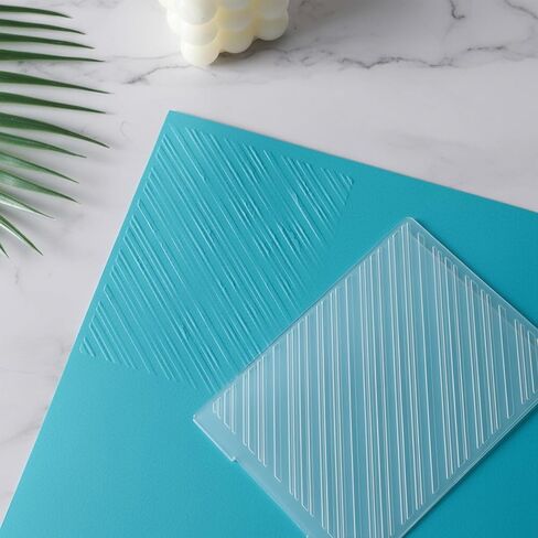 Strips Plastic Embossing Folders for Card Making, Lines Background Scrapbooking Template Molds for DIY Paper Craft Photo Album Decorations in Saudi Arabia
