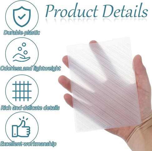 Strips Plastic Embossing Folders for Card Making, Lines Background Scrapbooking Template Molds for DIY Paper Craft Photo Album Decorations in Saudi Arabia