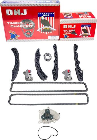 مجموعة سلسلة التوقيت DNJ TK4345WP مع مضخة مياه لـ 2012-2020 Scion، Subaru، Toyota 86، BRZ، FR-S 2.0L H4 16V DOHC 1998cc in Kuwait