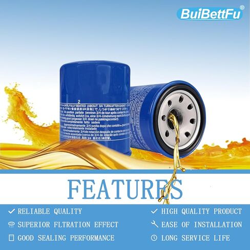 15400-PLM-A01 Engine Oil Filters 15400-PLM-A02 Compatible with Hon-Da GX610 GX630 GX660 GX670 GX690 GXV340 GXV390 GXV610 GXV630 GXV660 GXV670 GXV690 Engines Replace 15400-ZJ1-004 15400-P0H-305PE in Saudi Arabia