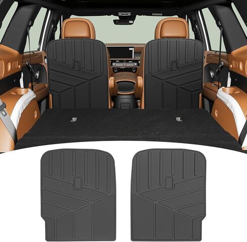 Cargo Mat Seatback Cover Fit for 2026 Hyundai Palisade Gas 7 Seats, Kick Liner Anti-Slip Cargo Liner for 2026 Hyundai Palisade Accessories (Cargo Mat+Kick Mat) in Saudi Arabia
