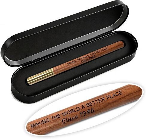 80th Birthday Gift for 1946 Born - Engraved Wooden Gel Pen, Legacy 80 Year Old Gift for Men & Women, 80th Birthday Present in Saudi Arabia