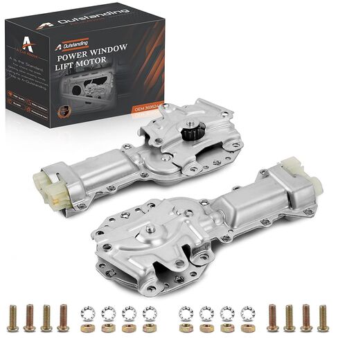 12 Tooth Door Power Window Lift Motor Compatible with Buick C'adillac Chevrolet Chevy Suburban, 2PCS Driver & Passenger Side Electric Window Motor Regulator Replace# 36952441 in Saudi Arabia