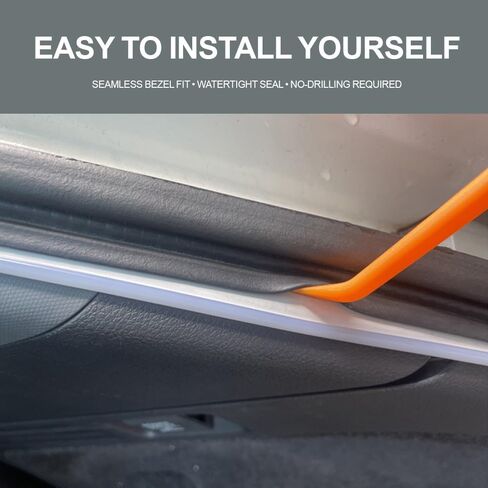 LED Trunk Light Strip Compatible with 2015-2025 Toyota Sienna, Easy to Install, Waterproof, Flexible Silicone recessed Trunk Light, White in Saudi Arabia