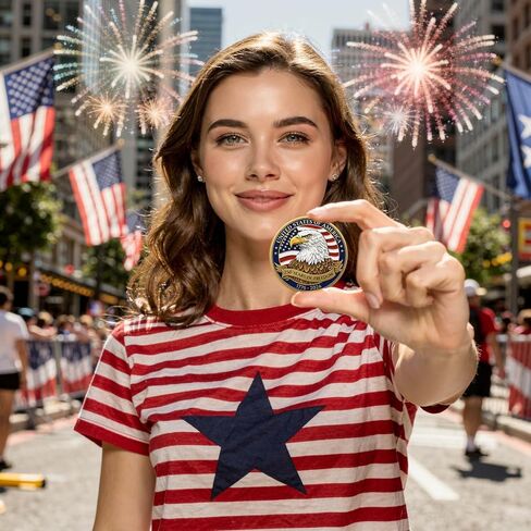 250th Anniversary Commemorative Coins - American Eagle & Statue of Liberty Commemorative Coin, Durable Metal Anniversary Coins, America 250th Merchandise for Celebration & Gifting(1776-2026) in Saudi Arabia