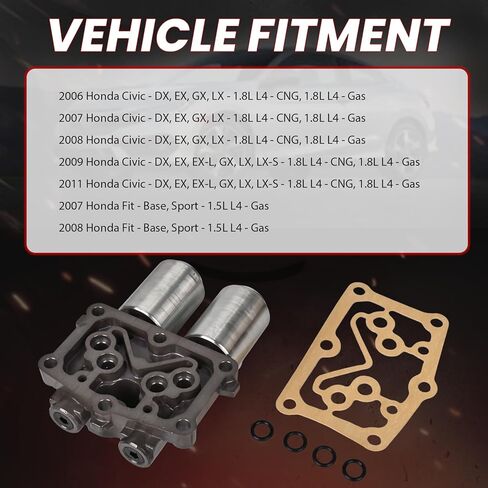 28260-RPC-004 ناقل الحركة المزدوج الخطي اللولبي المتوافق مع 2006-2011 Honda Civic 1.8L L4 2007 2008 Honda Fit 1.5L L4 يستبدل 28260RPC004 in Kuwait