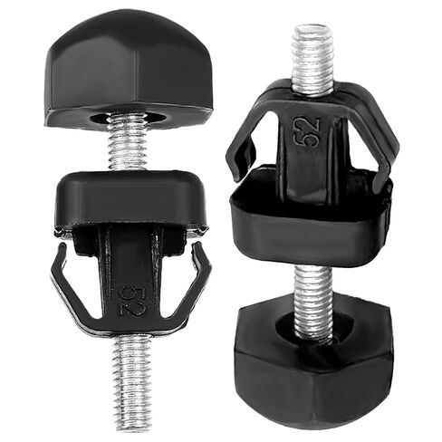 2Pcs Hood Bumper Stop, Hood Adjuster Bumper Compatible with F-ord F150 1992-1996 F-Super Duty Explorer Bronco, F4TZ16758A (Black) in Saudi Arabia