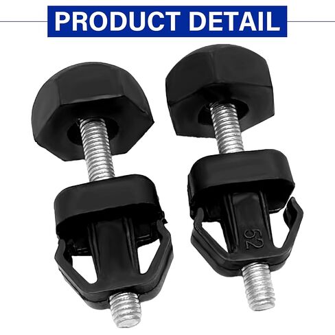 2Pcs Hood Bumper Stop, Hood Adjuster Bumper Compatible with F-ord F150 1992-1996 F-Super Duty Explorer Bronco, F4TZ16758A (Black) in Saudi Arabia