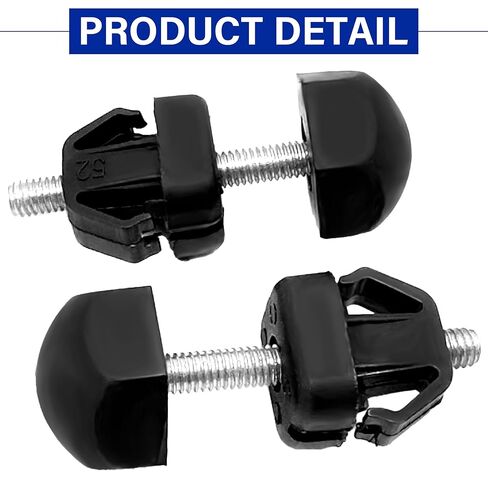 2Pcs Hood Bumper Stop, Hood Adjuster Bumper Compatible with F-ord F150 1992-1996 F-Super Duty Explorer Bronco, F4TZ16758A (Black) in Saudi Arabia