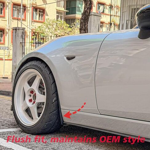 Front Mud Flaps Compatible with Mazda MX-5 Miata ND (2016–2026) – Front Wheel Splash Guards, No-Drill Installation in Saudi Arabia
