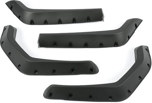 HECASA Fender Flares متوافقة مع 2008-2010 Polaris RZR 800 S/RZR 4 800 ملحقات الأقواس الأمامية الخلفية مجموعة واقيات الطين 4 قطع باللون الأسود in Kuwait