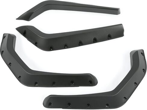 HECASA Fender Flares متوافقة مع 2008-2010 Polaris RZR 800 S/RZR 4 800 ملحقات الأقواس الأمامية الخلفية مجموعة واقيات الطين 4 قطع باللون الأسود in Kuwait