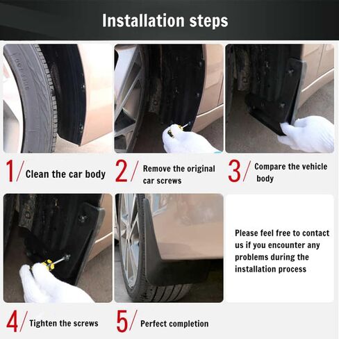 Mud Flaps Splash Guards for Toyota Prius 2010-2015 Front and Rear 1 Set Mud Guards in Saudi Arabia
