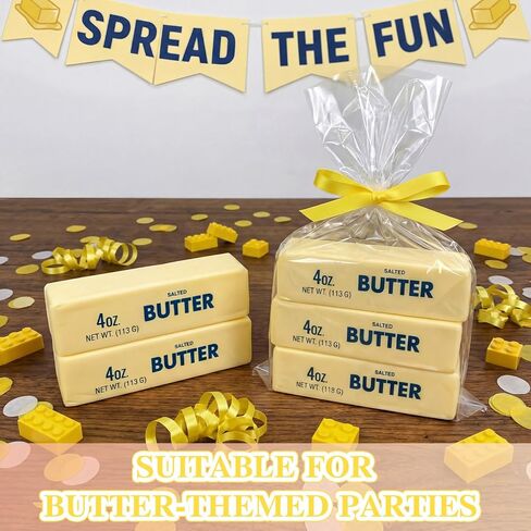 Meooeck 2 Pcs 9.5 Inch Butter Squeeze Sticks, Giant Large Jumbo Super Soft Slow Rising Butter Squeeze Sticks, Big Realistic Food Fidget Butters for Decompression Anxiety Relaxation in Kuwait