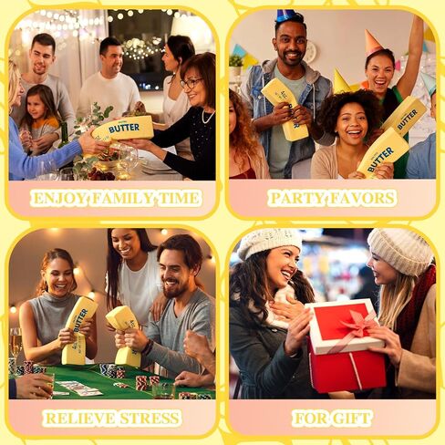 Meooeck 2 Pcs 9.5 Inch Butter Squeeze Sticks, Giant Large Jumbo Super Soft Slow Rising Butter Squeeze Sticks, Big Realistic Food Fidget Butters for Decompression Anxiety Relaxation in Kuwait