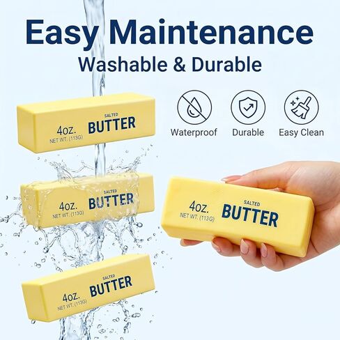 Butter Squishy Toys for Kids, Slow Rising Squishy Butter Stick, Slow Rise Squishies, Soft Squeeze Stress Relief Fidget Sensory Toys for Kids Anxiety(5.5inch) in Saudi Arabia