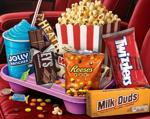 Springbok Movie Night Treats 1000 Piece Jigsaw Puzzle for Adults - Poster Now Included - Hershey's Snacks - Unique Cut Pieces - Made in USA in Kuwait
